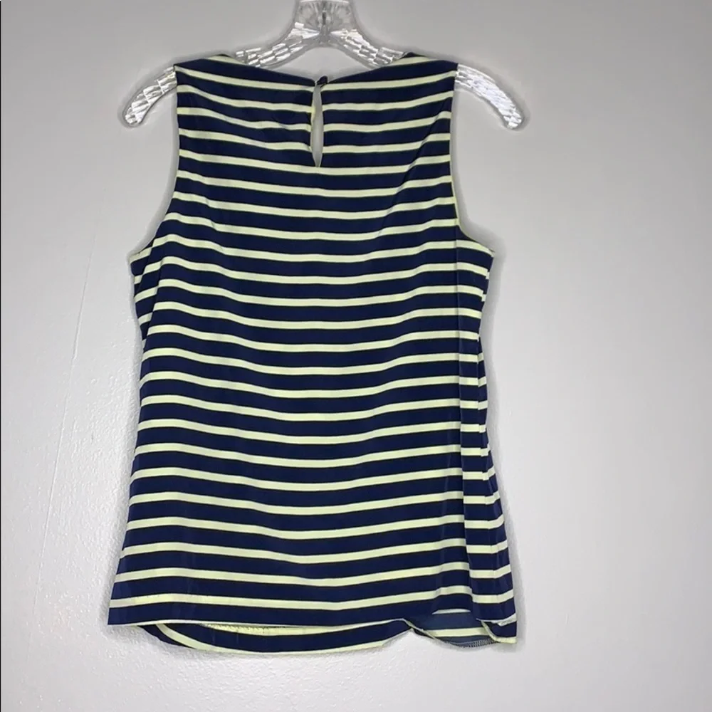 Forever 21 stripe tank top size small women’s green / navy - Picture 2 of 8